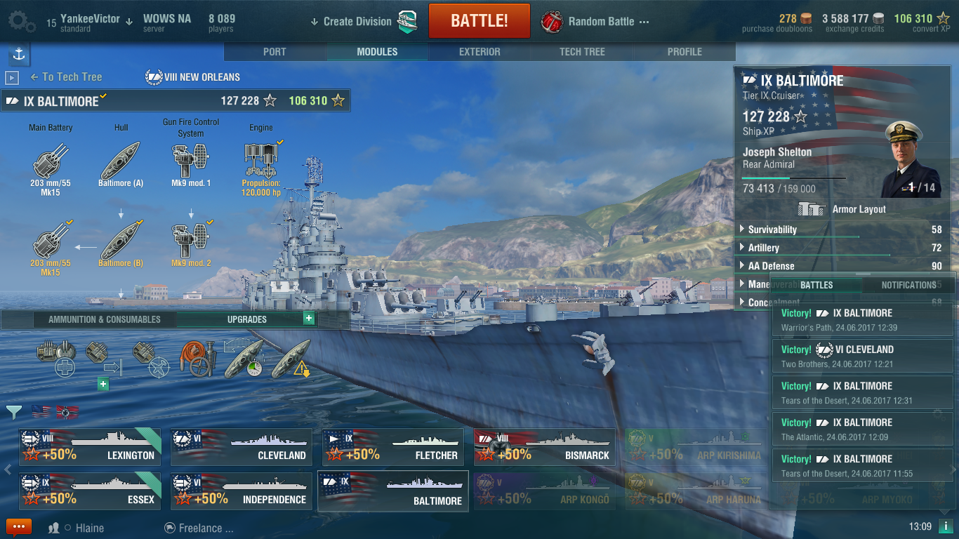 I stay with Baltimore - American Cruisers - World of Warships official ...