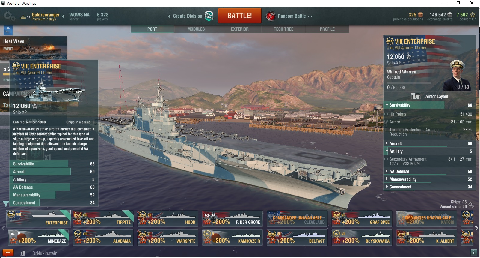 New york world of warships гайд