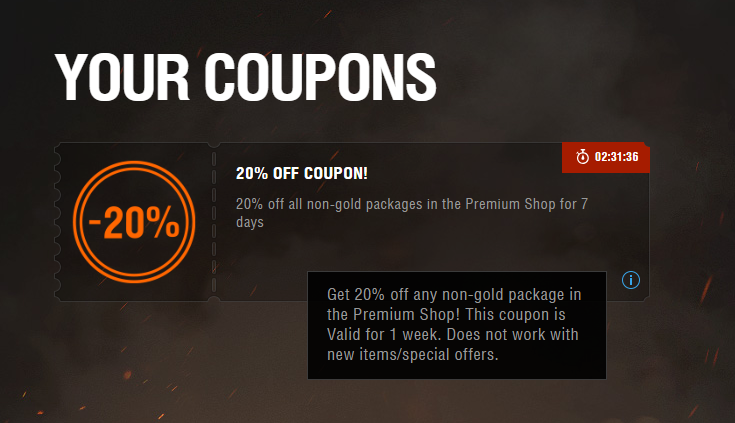 Wargaming Coupon: Does it applies to Warships? - Off-Topic - World of ...
