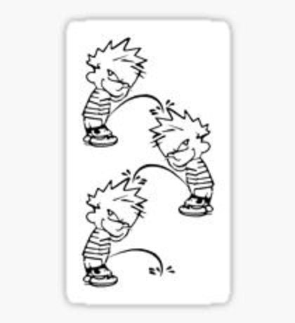 Calvin pissing chargers — 10