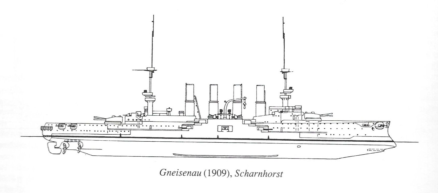 Броненосный крейсер шарнхорст чертежи - 81 фото