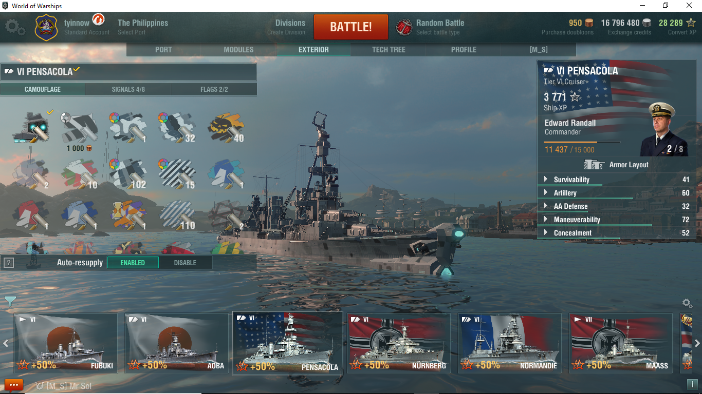 World of warships pensacola гайд