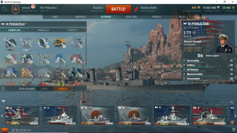 World of warships pensacola гайд