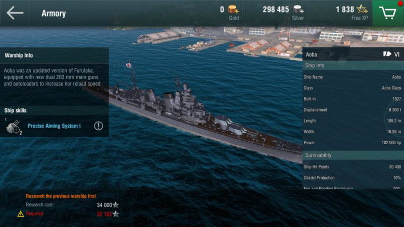 World of warships aoba гайд