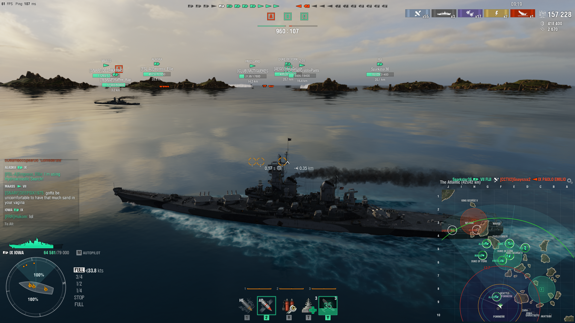 World of warships iowa гайд