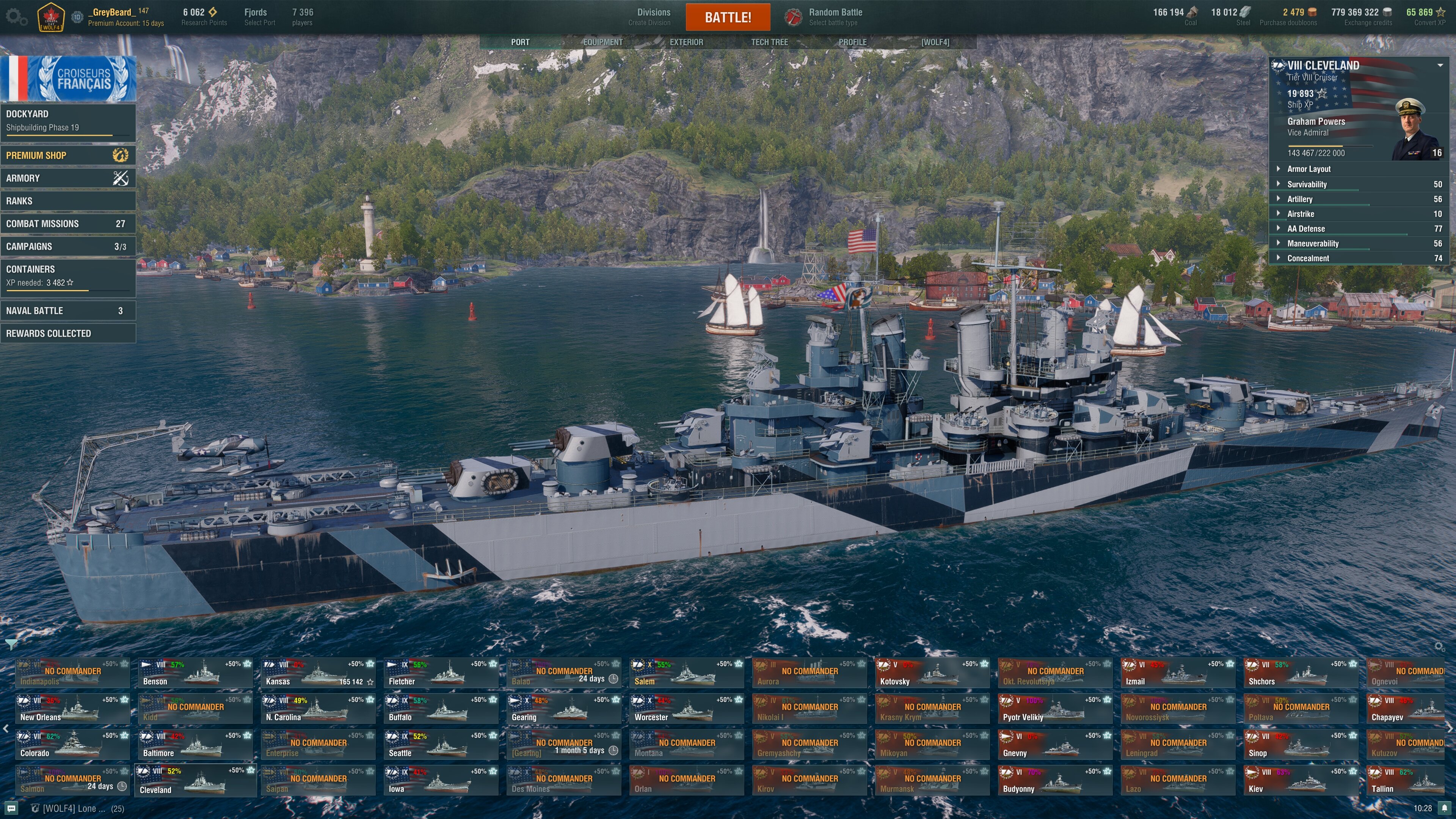 World of warships cleveland гайд