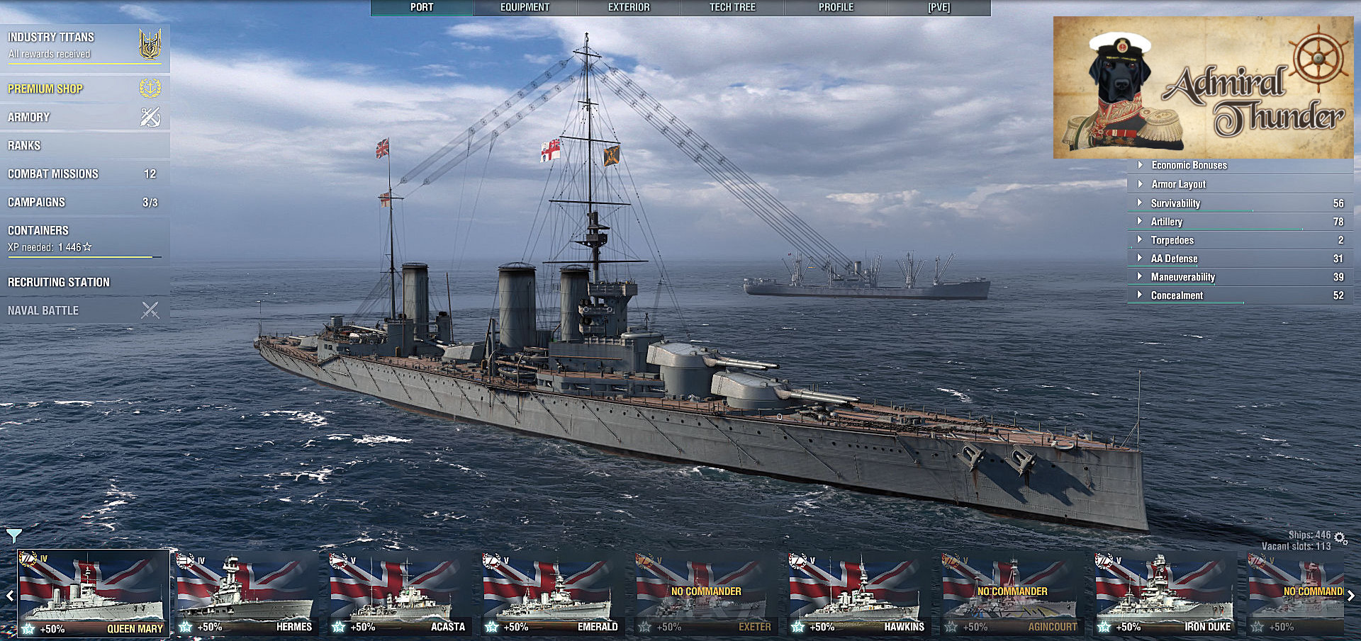 Industry Titans & British BB/BC Event Progress Thread (PVE Thread) - PVE  Content - World of Warships official forum